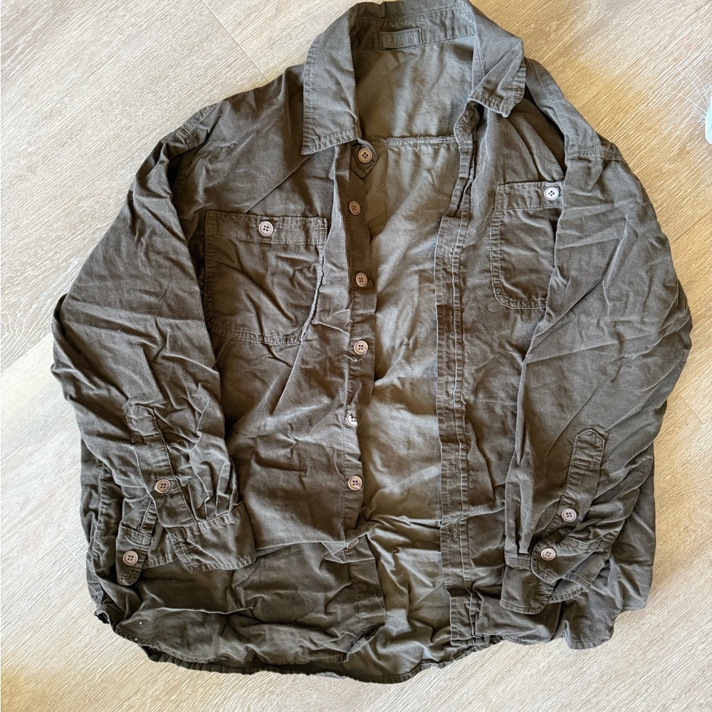 CP Shades Olive Button-Up Shirt